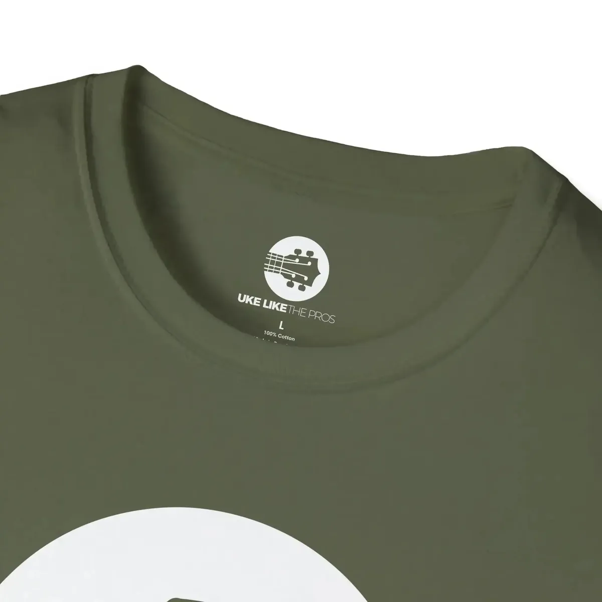 Uke Like The Pros T-Shirt - White Logo - Image 26