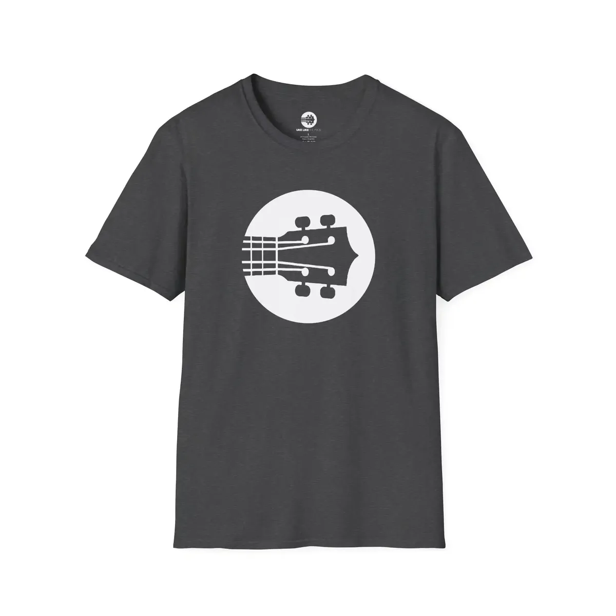 Uke Like The Pros T-Shirt - White Logo - Image 5