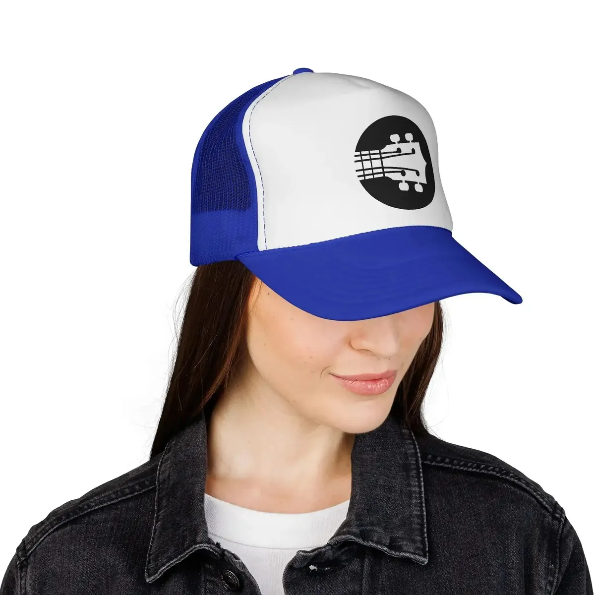 Uke Like The Pros Trucker Hat - Black Logo - Image 22