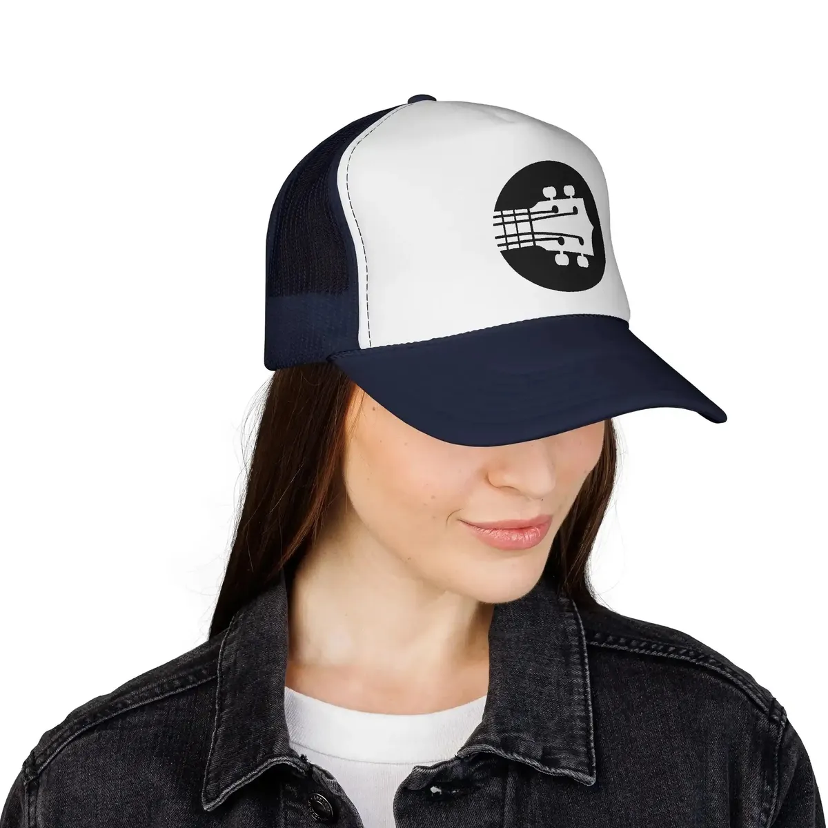 Uke Like The Pros Trucker Hat - Black Logo - Image 25