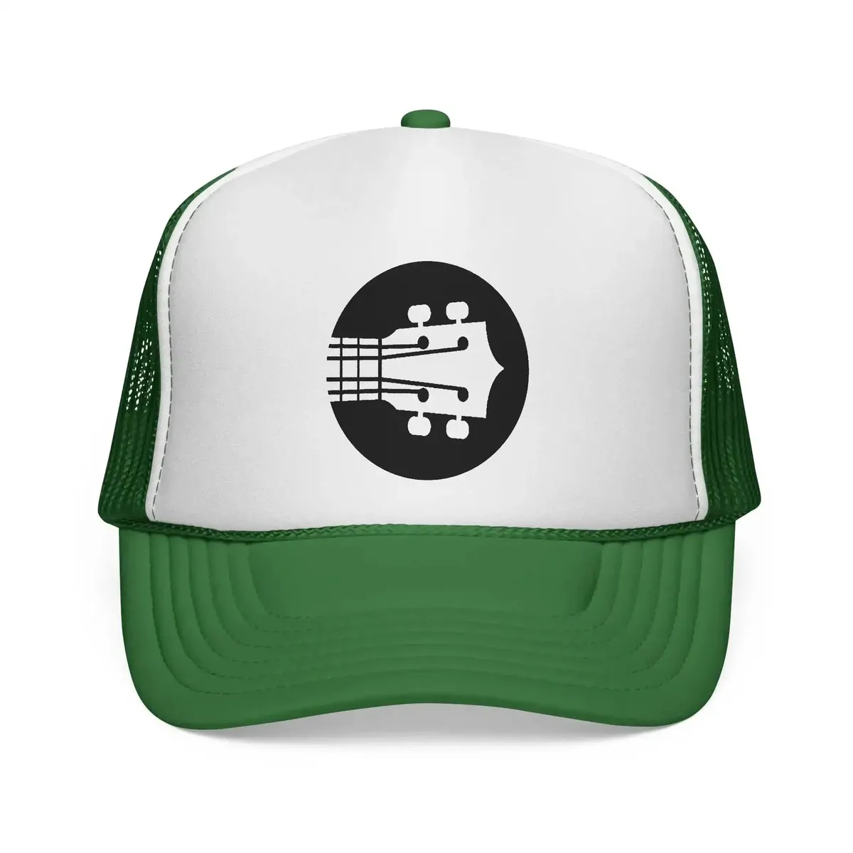 Uke Like The Pros Trucker Hat - Black Logo - Image 3