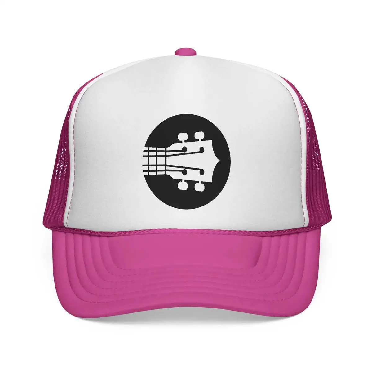 Uke Like The Pros Trucker Hat - Black Logo - Image 7