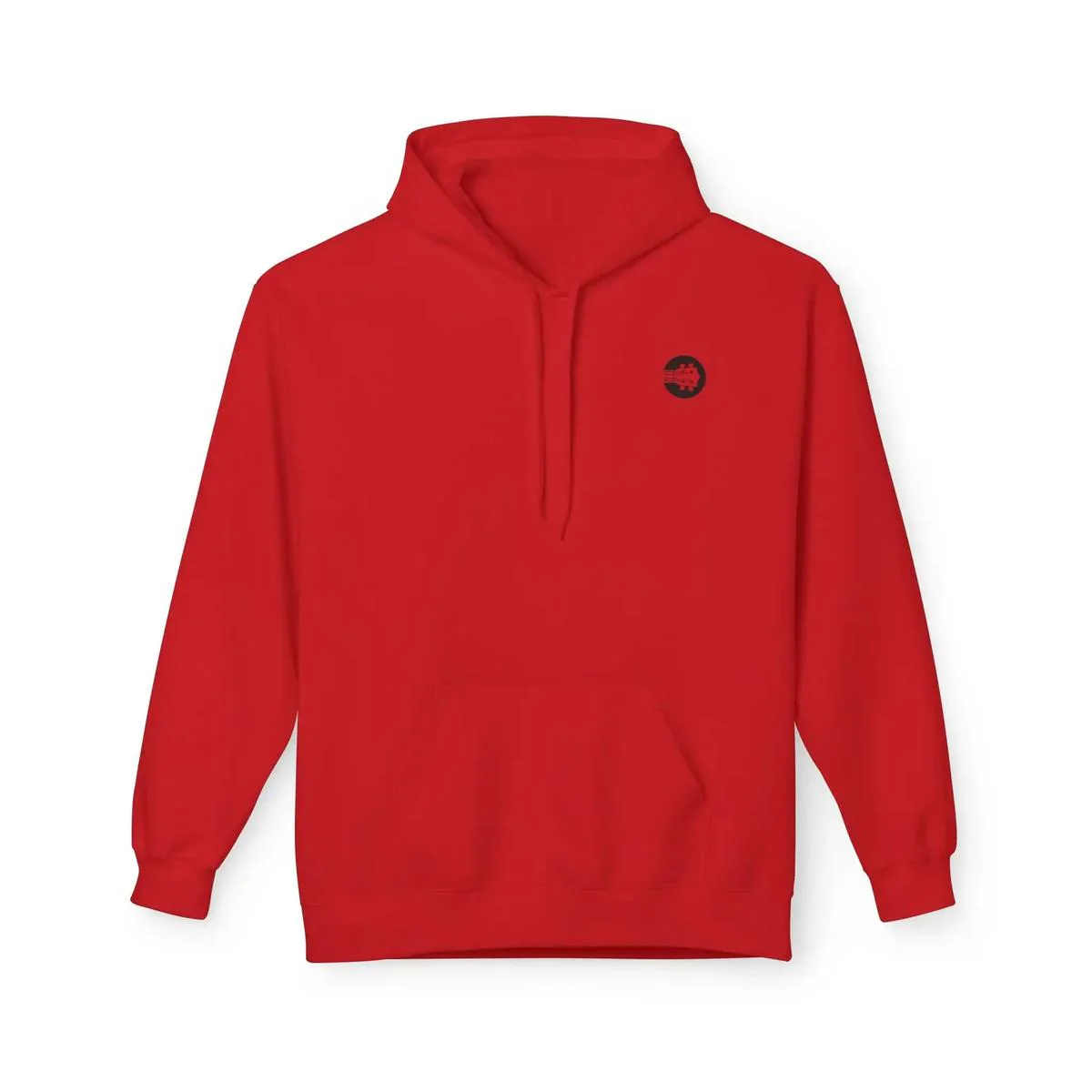 Uke Like The Pros Unisex Fleece Hoodie - Black Logo - Image 11