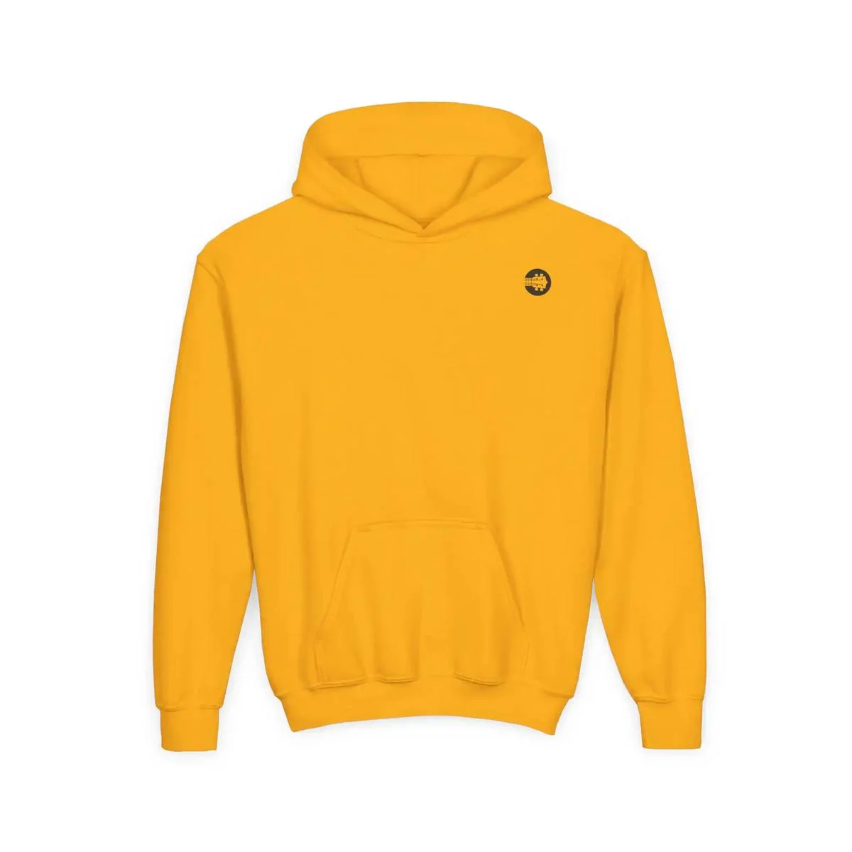 Uke Like The Pros Youth Hoodie — Black Logo - Image 2