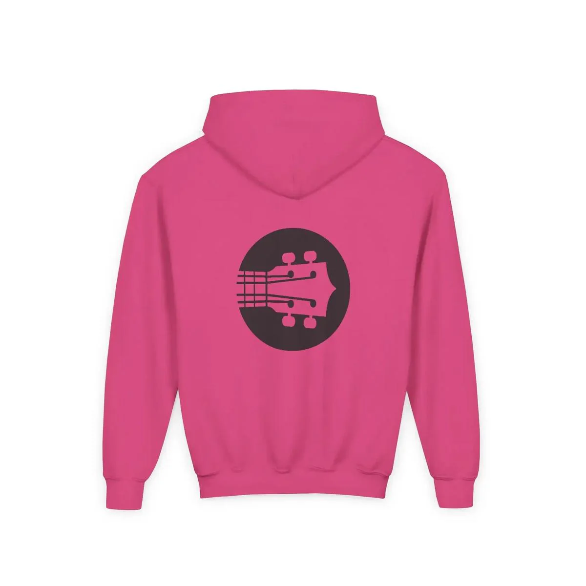 Uke Like The Pros Youth Hoodie — Black Logo - Image 20