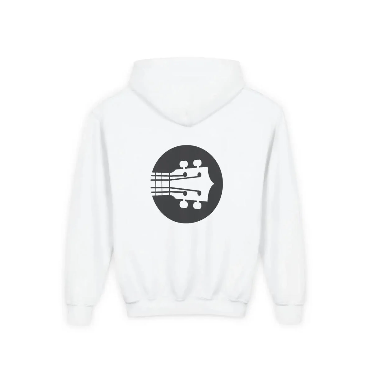 Uke Like The Pros Youth Hoodie — Black Logo - Image 22