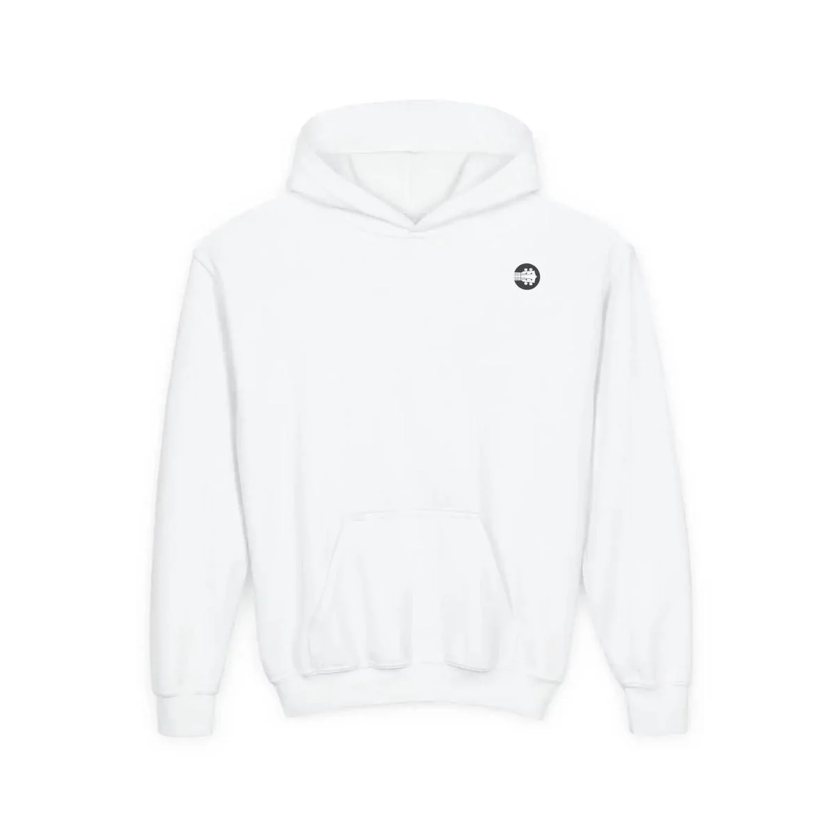 Uke Like The Pros Youth Hoodie — Black Logo - Image 9
