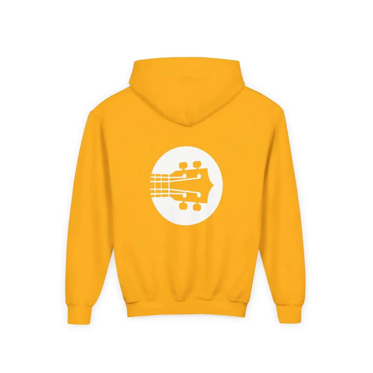 Uke Like The Pros Youth Hoodie - White Logo - Image 16