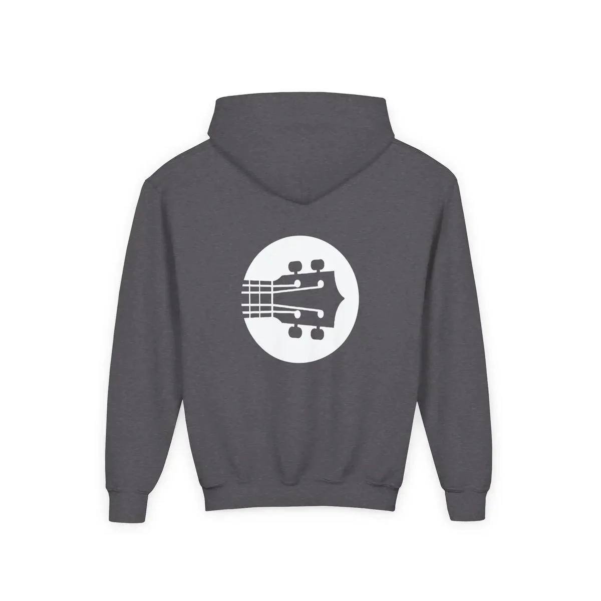 Uke Like The Pros Youth Hoodie - White Logo - Image 21