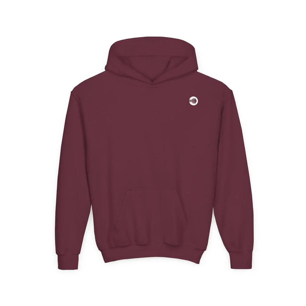 Uke Like The Pros Youth Hoodie - White Logo - Image 4