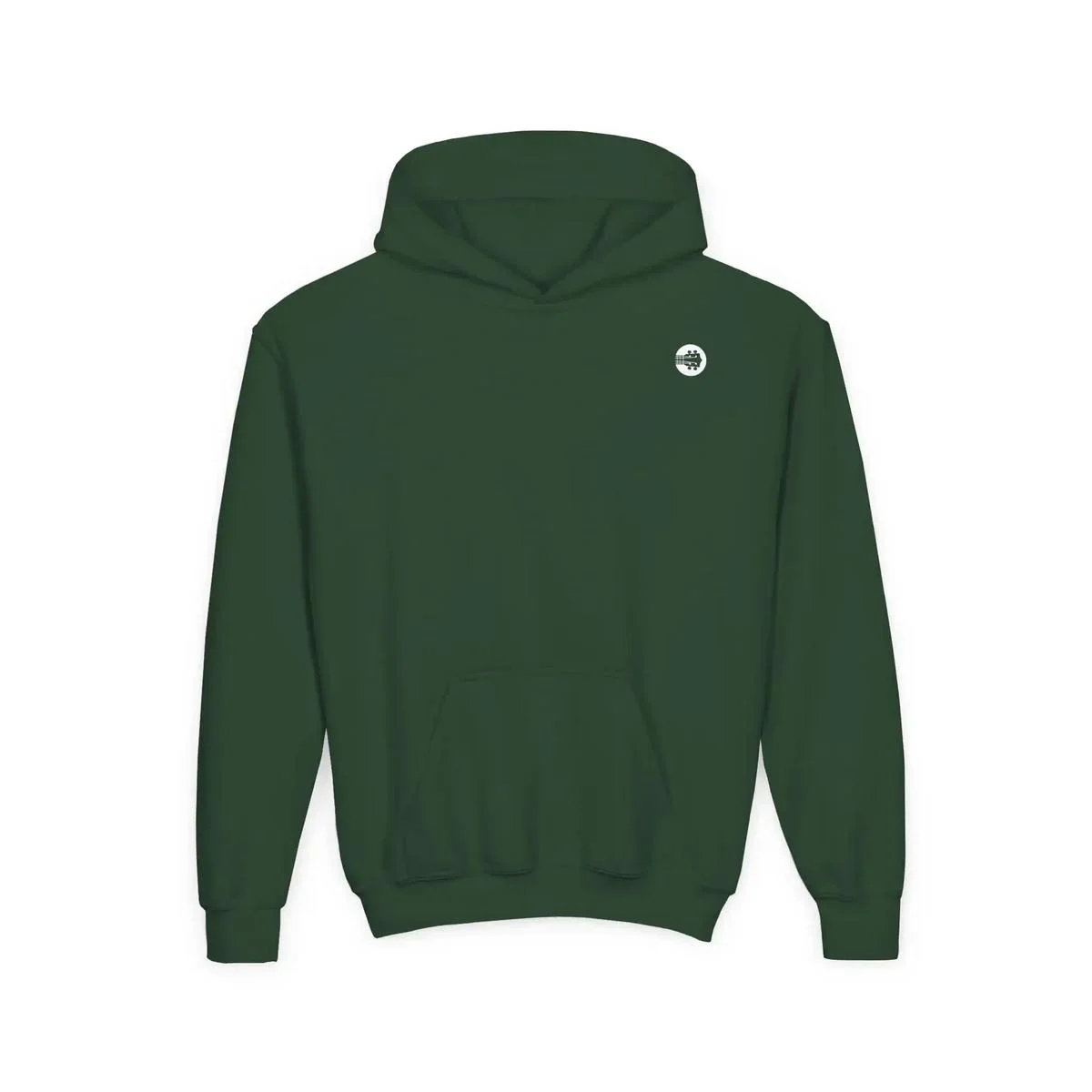 Uke Like The Pros Youth Hoodie - White Logo - Image 5