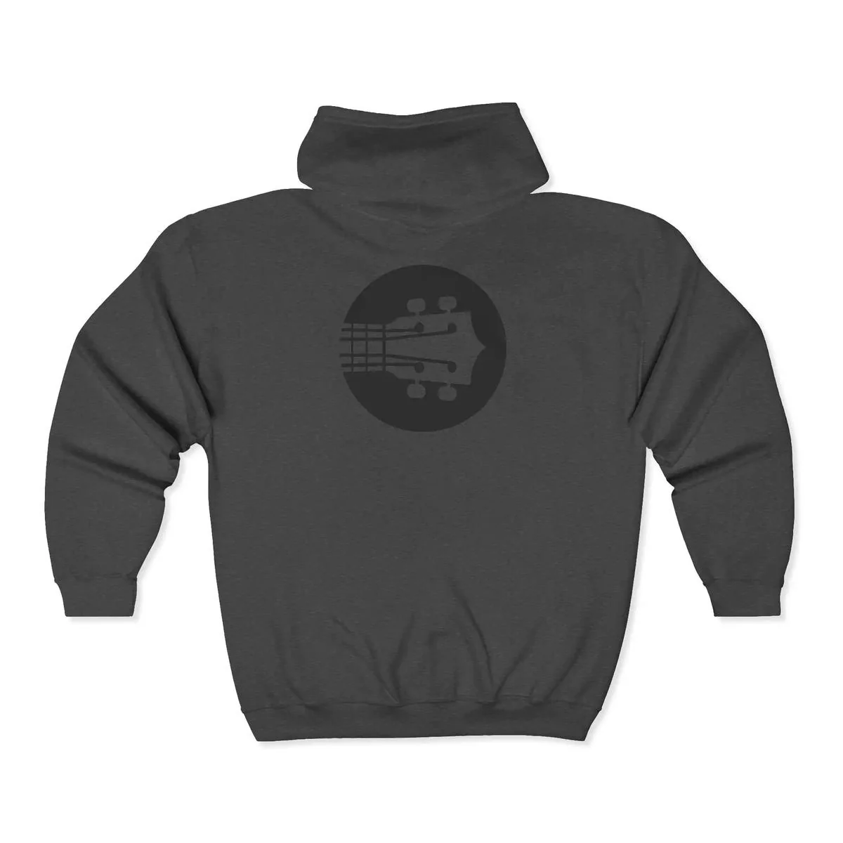 Uke Like The Pros Zip Up Hoodie - Black Logo - Image 11