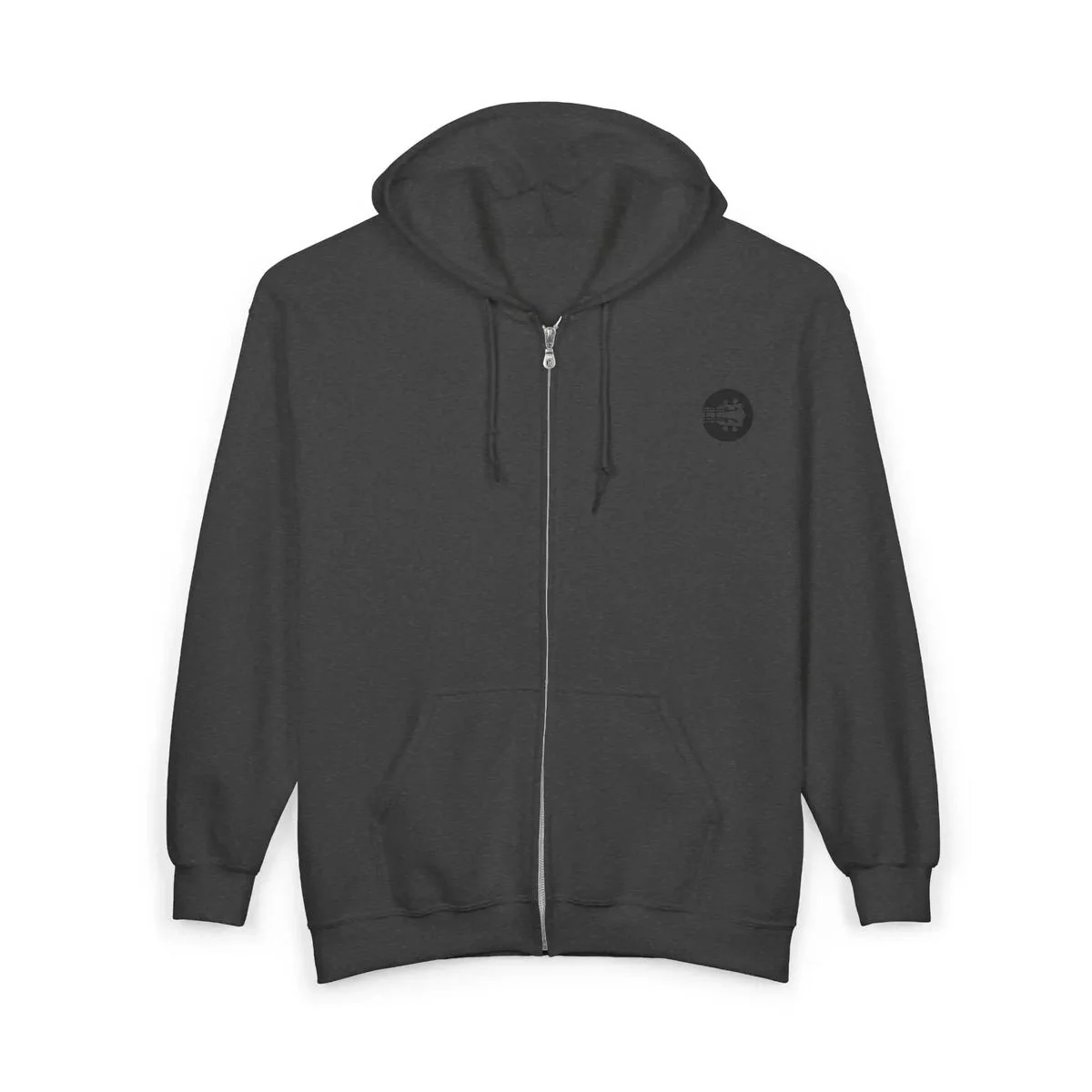 Uke Like The Pros Zip Up Hoodie - Black Logo - Image 12