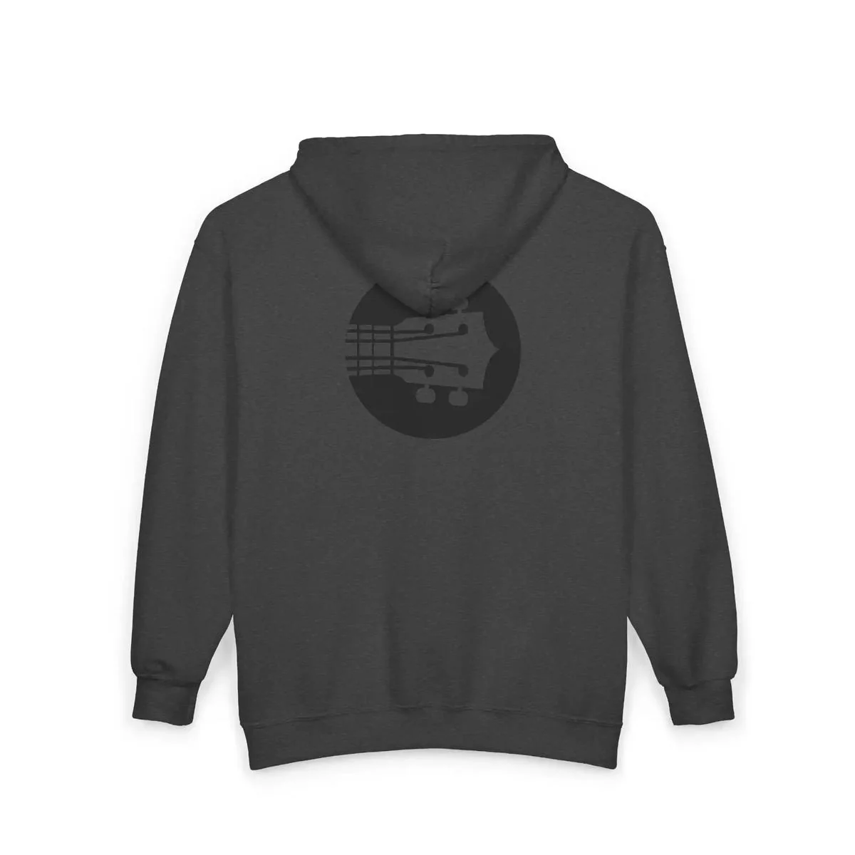 Uke Like The Pros Zip Up Hoodie - Black Logo - Image 13