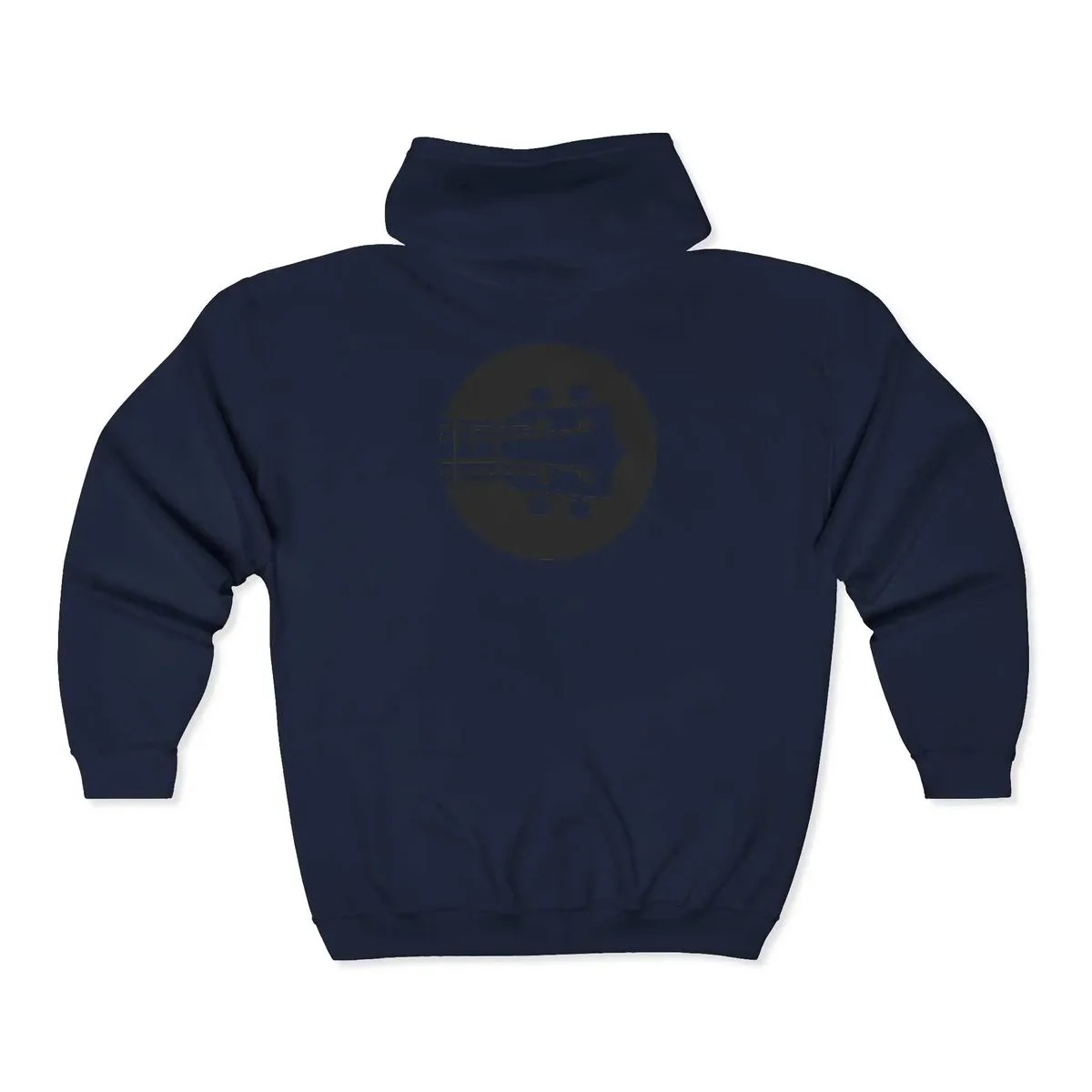 Uke Like The Pros Zip Up Hoodie - Black Logo - Image 14