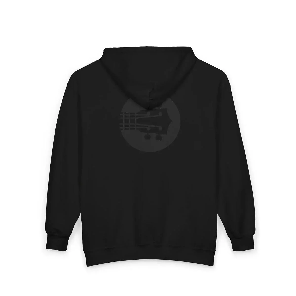 Uke Like The Pros Zip Up Hoodie - Black Logo - Image 7
