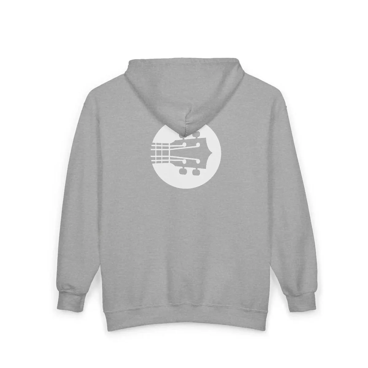 Uke Like The Pros Zip Up Hoodie - White Logo - Image 10