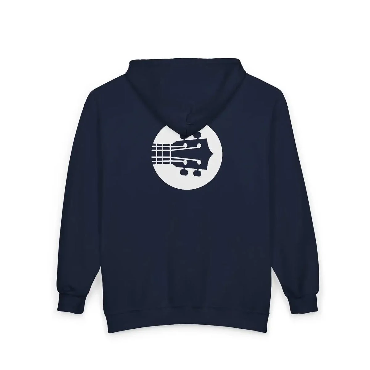 Uke Like The Pros Zip Up Hoodie - White Logo - Image 16