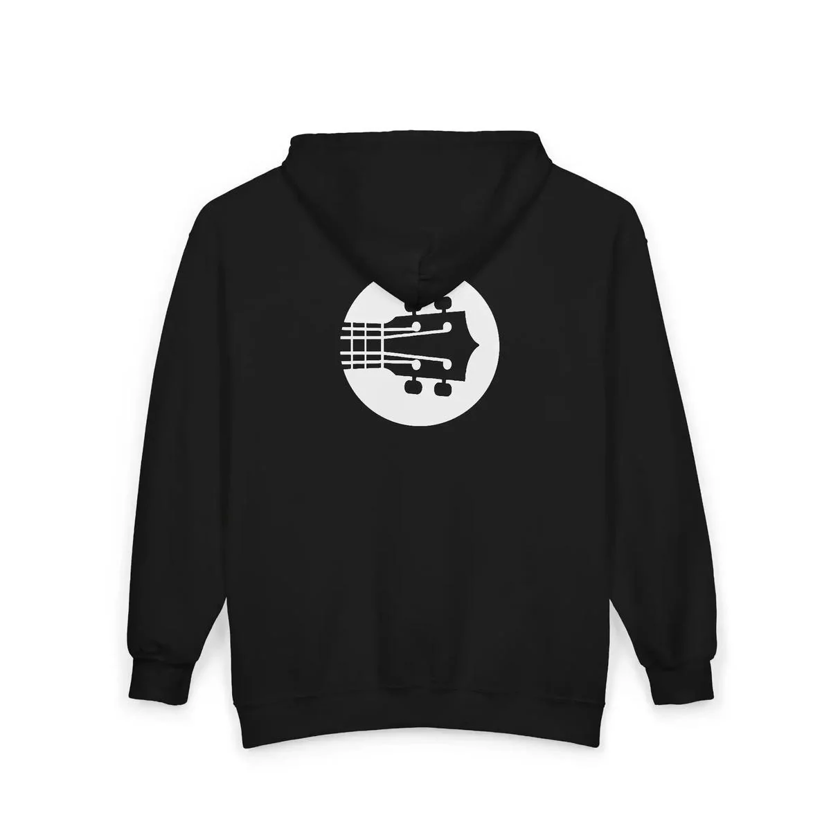 Uke Like The Pros Zip Up Hoodie - White Logo - Image 7