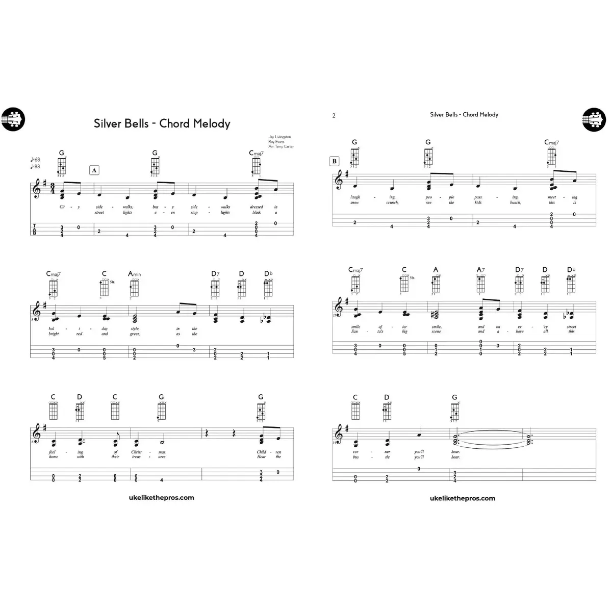 Ukulele Christmas Fingerstyle Chord Melody Course - Uke Like The Pros - Image 4