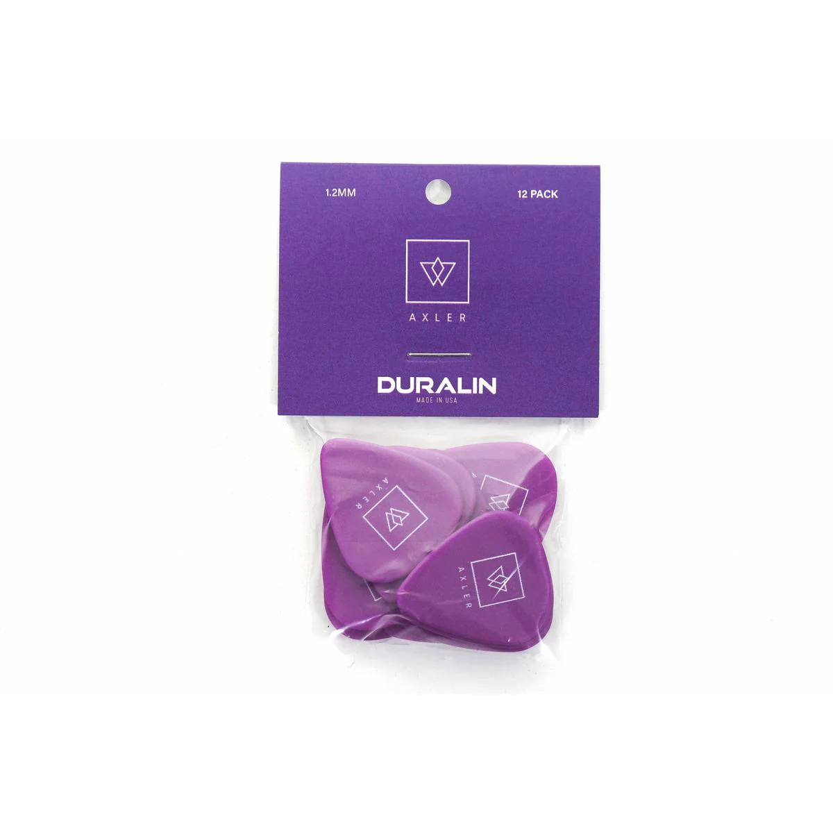 Vosta 1.2mm Celluloid Purple Picks - 12 Pack