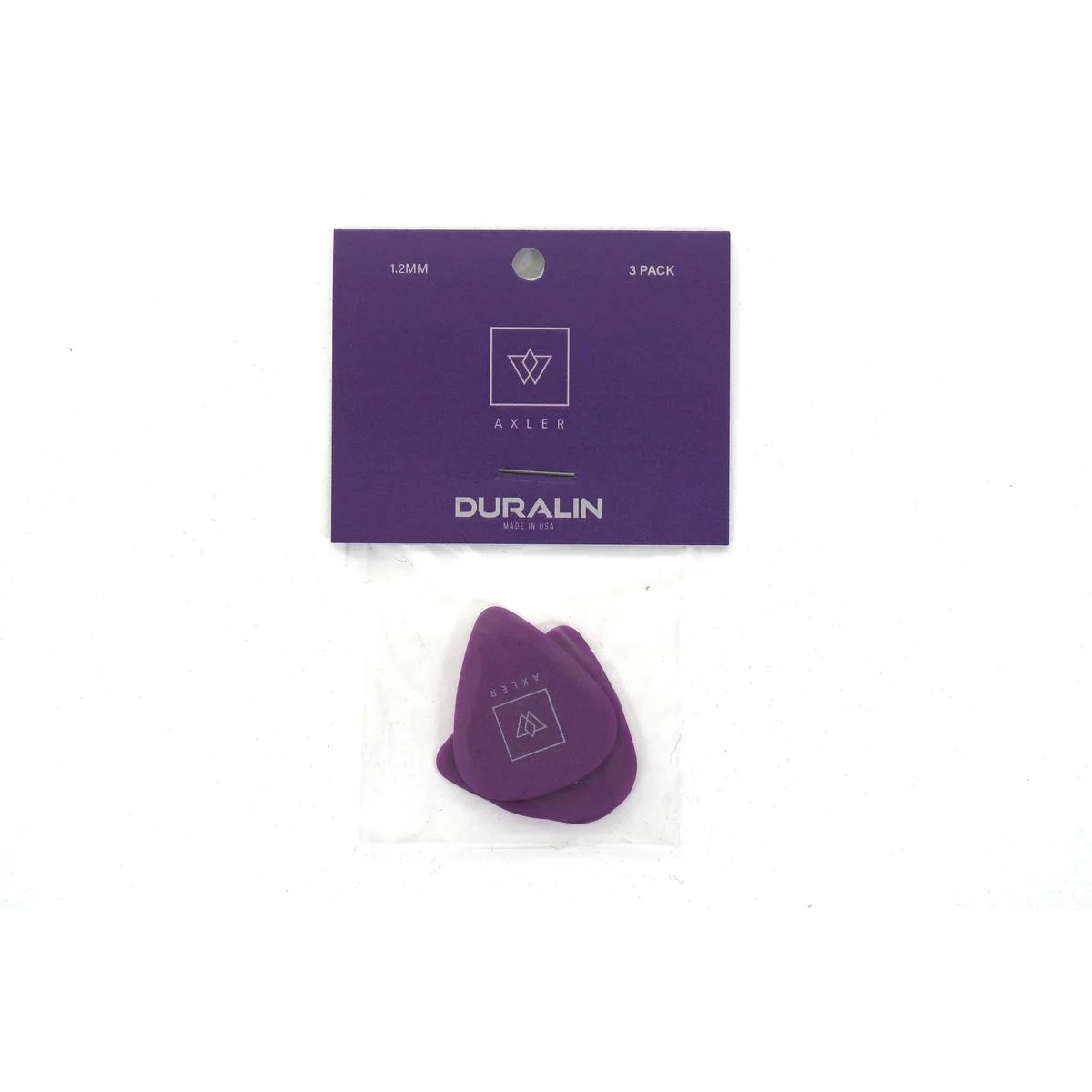 Vosta 1.2mm Celluloid Purple Picks - 3 Pack