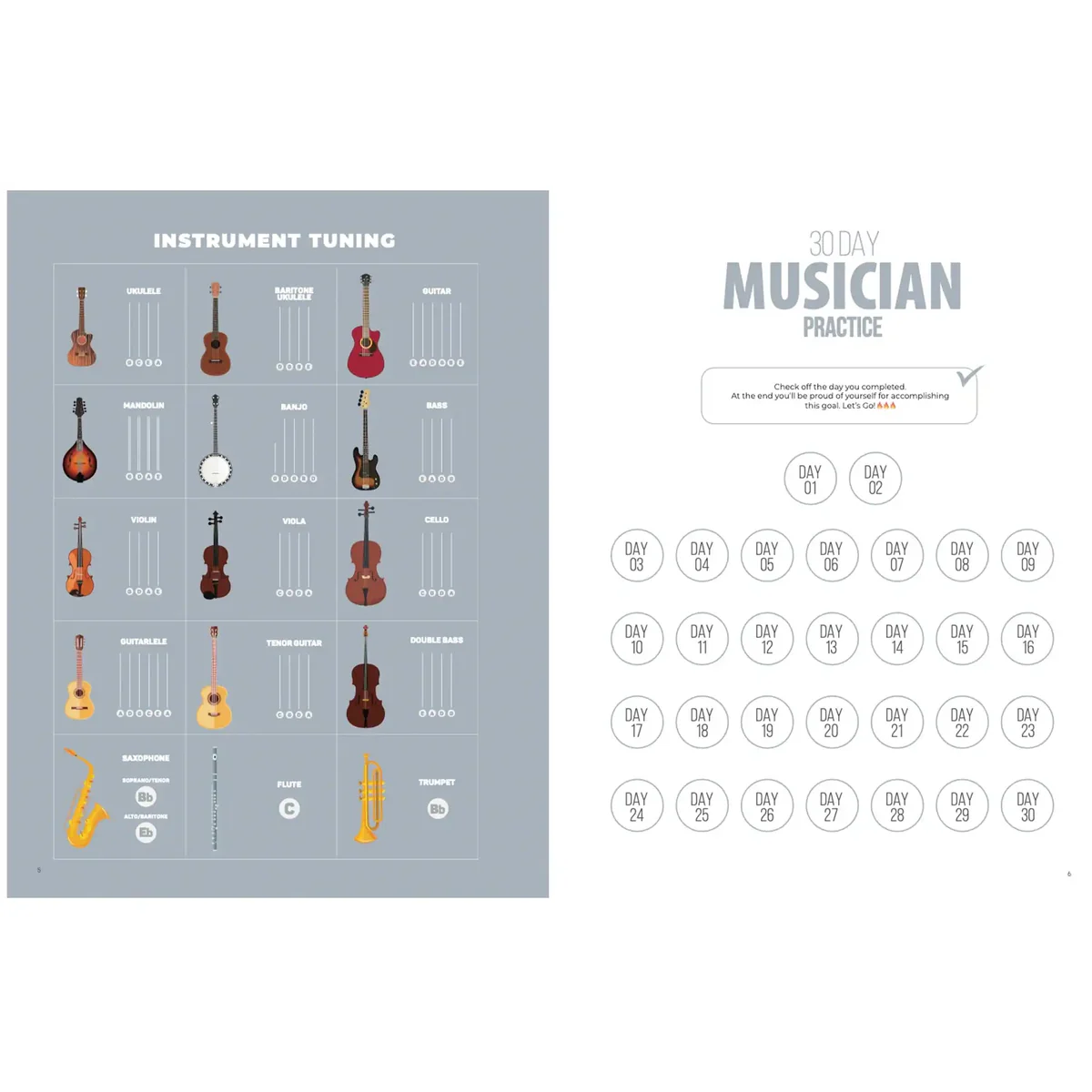 Vosta 30 Day Musician Practice Book - Image 2