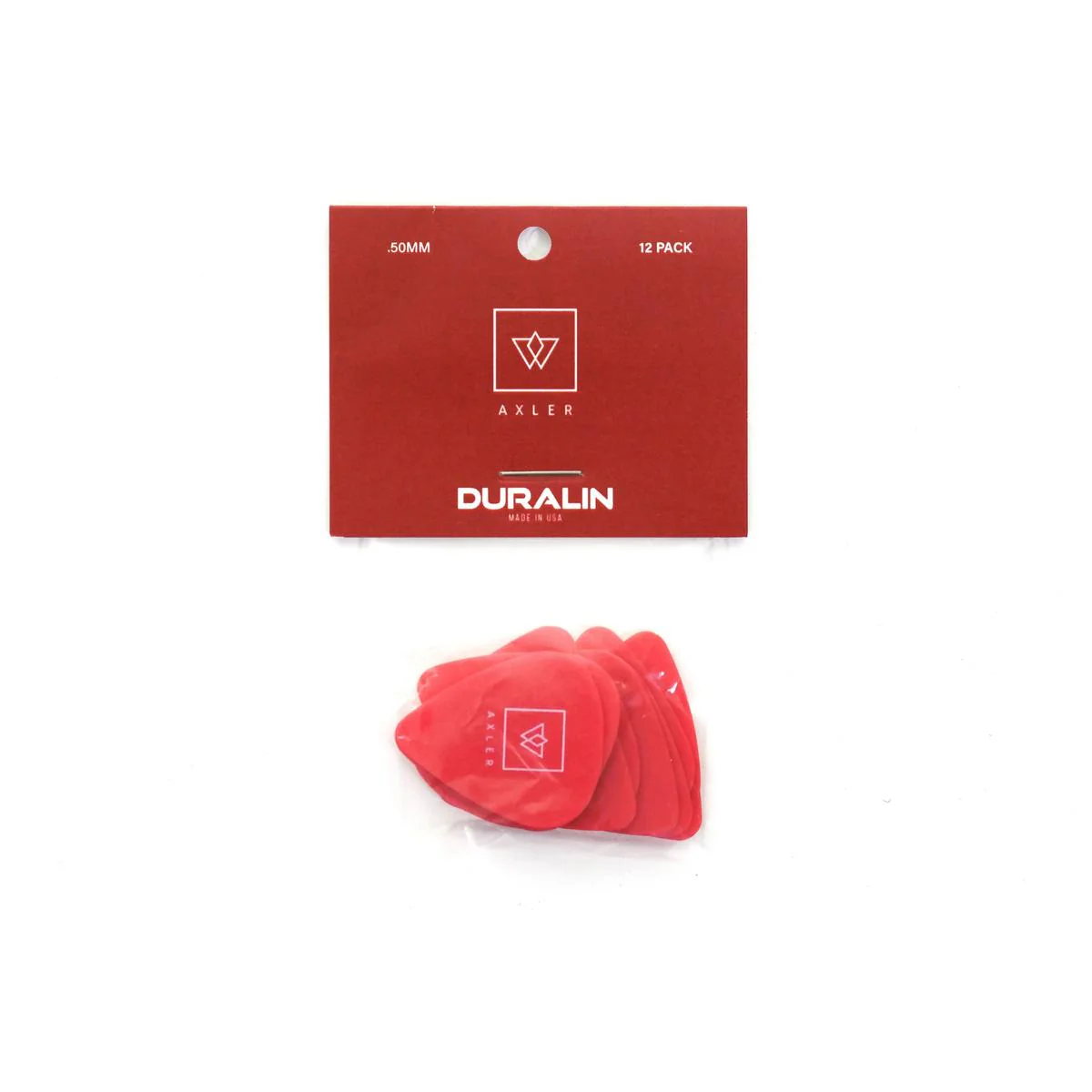 Vosta .50mm Celluloid Red Picks - 12 Pack