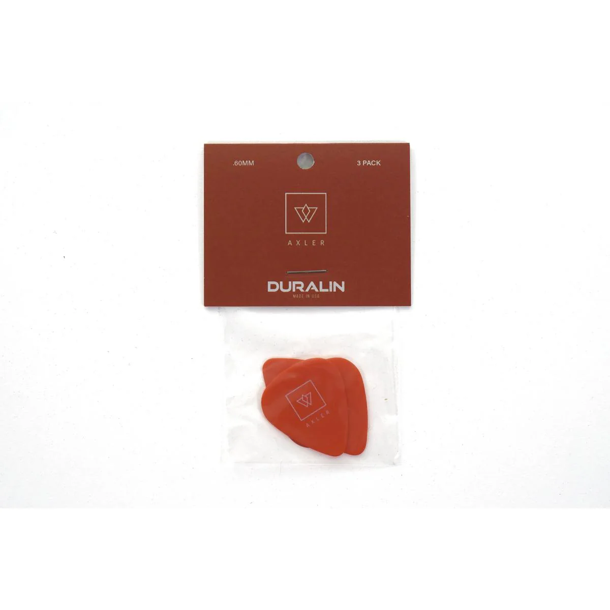 Vosta .60mm Celluloid Orange Picks - 3 Pack