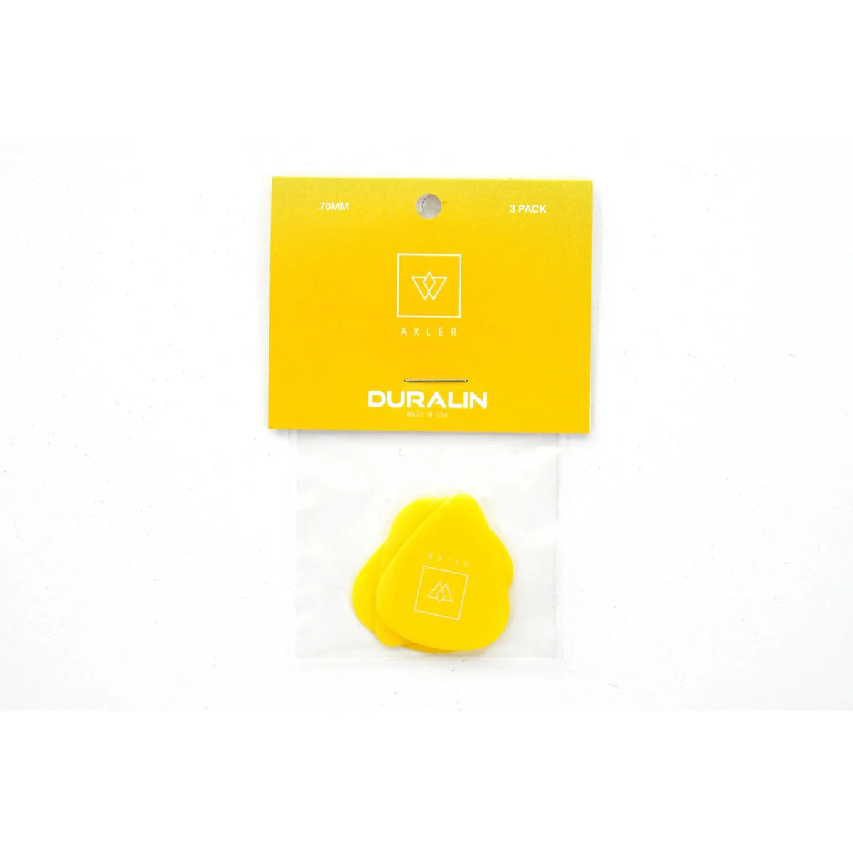 Vosta .70mm Celluloid Yellow Picks - 3 Pack