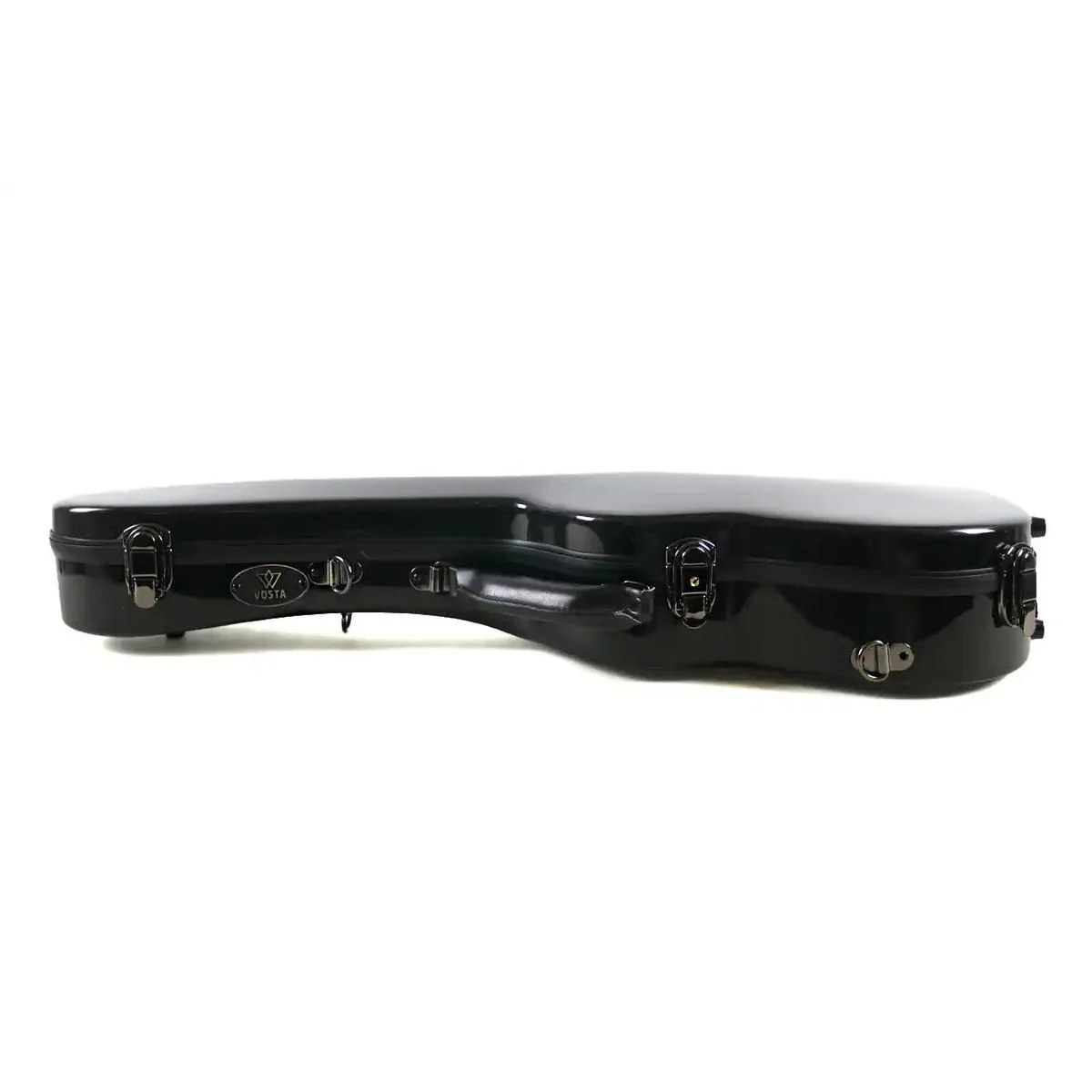Vosta Black Archtop Fiberglass Tenor Ukulele Hardshell Case - Image 3