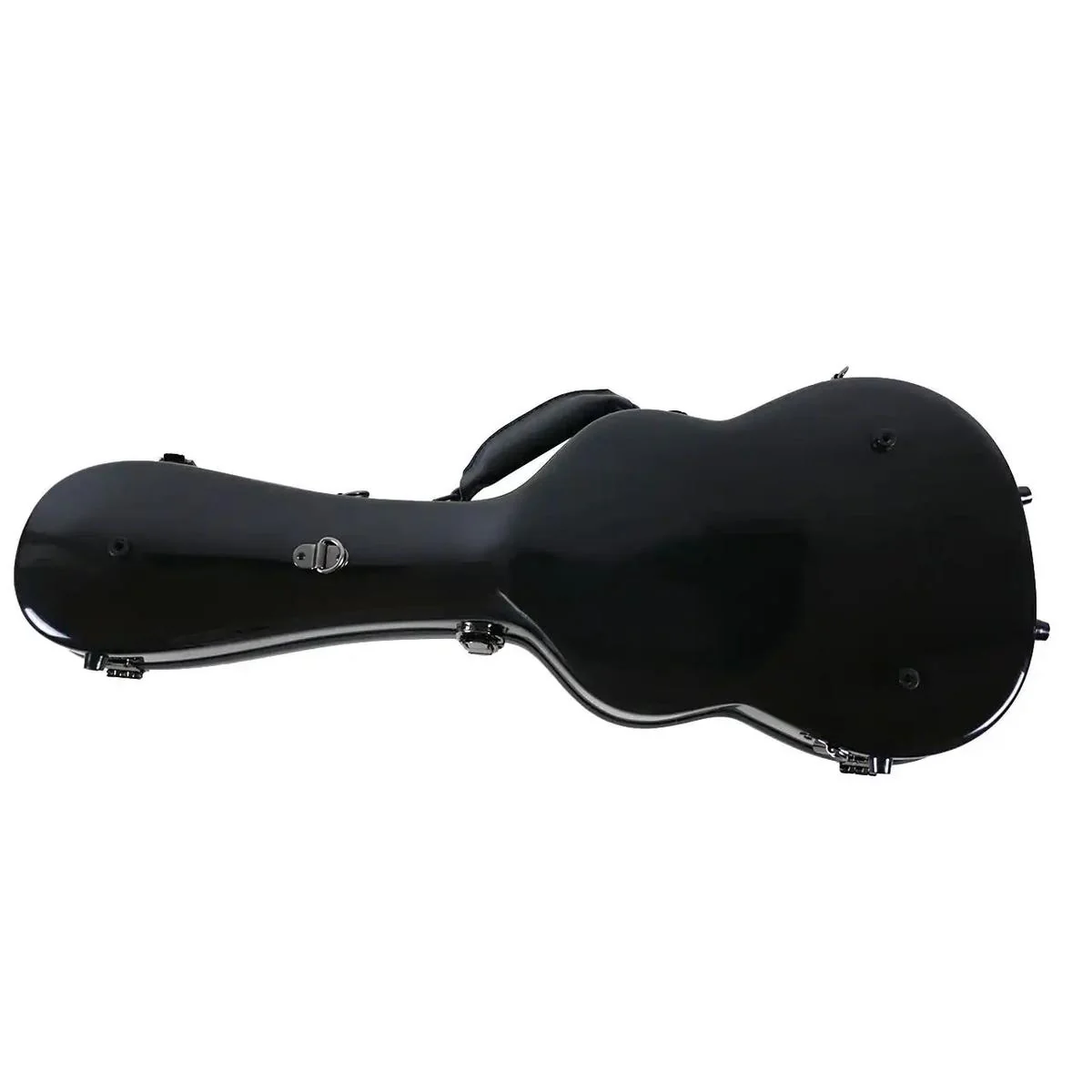 Vosta Black Archtop Fiberglass Tenor Ukulele Hardshell Case - Image 4