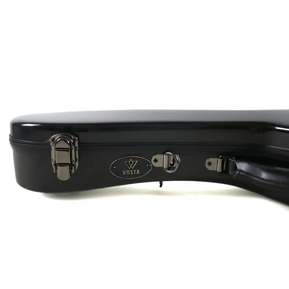 Vosta Black Archtop Fiberglass Tenor Ukulele Hardshell Case - Image 5
