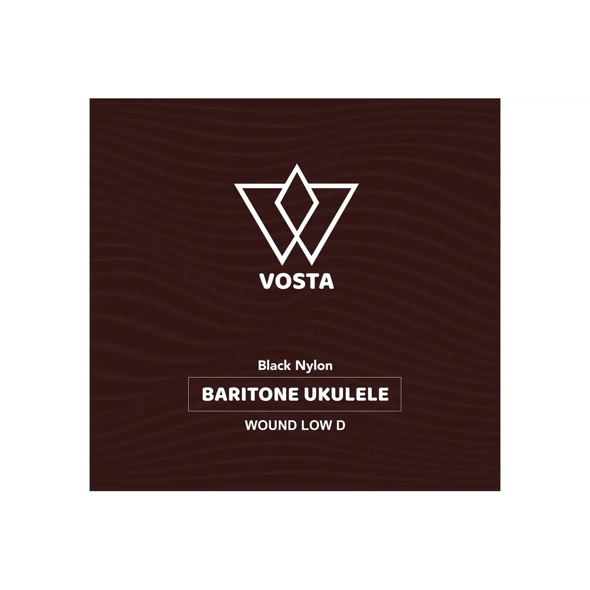 Vosta Black Nylon Baritone Ukulele Strings - Wound Low D