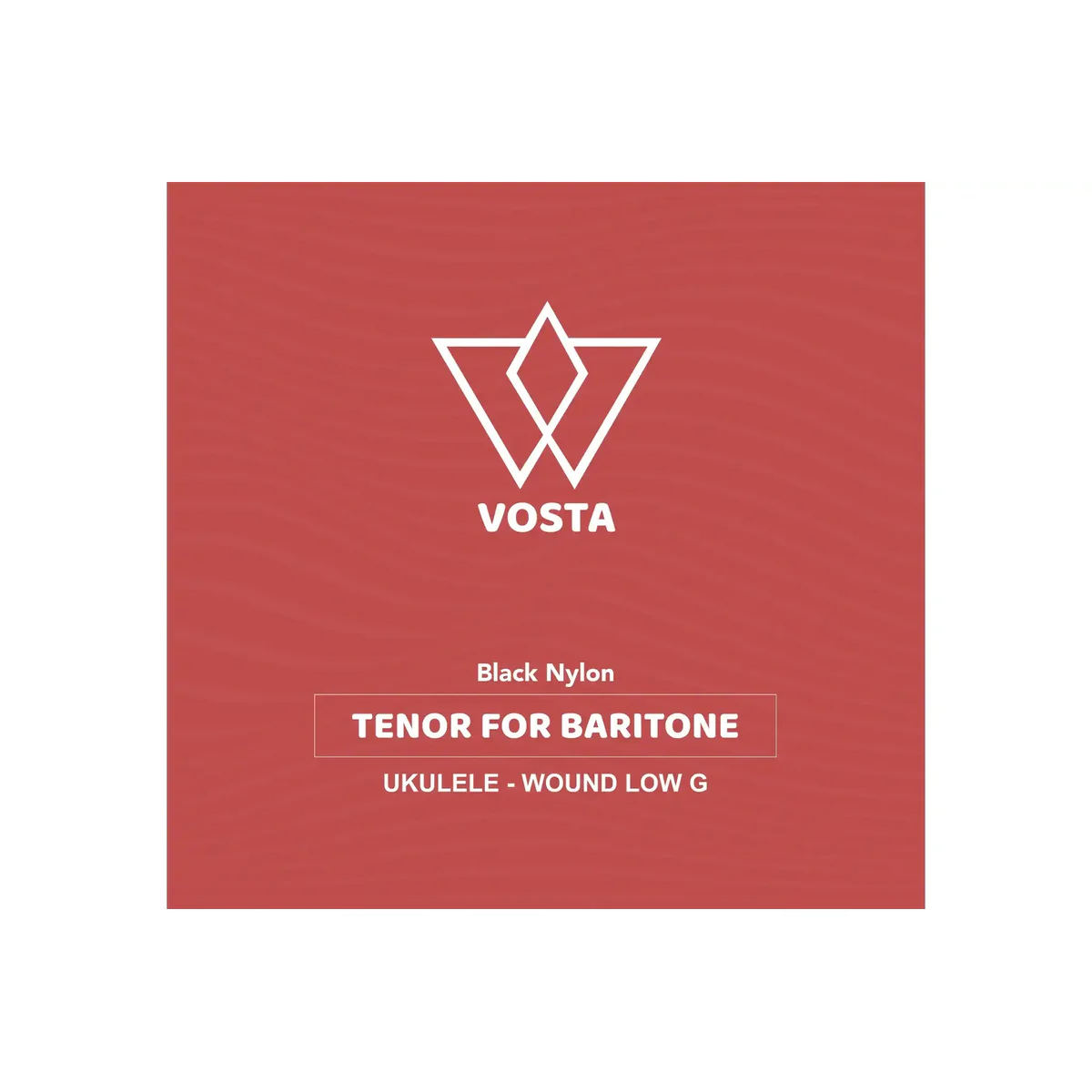 Vosta Black Nylon Tenor for Baritone Ukulele Strings - Wound Low G