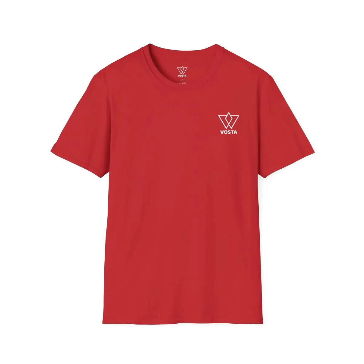 Vosta Black T-Shirt - Minimalist White Logo Tee - Image 10