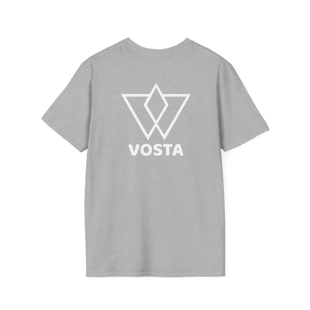 Vosta Black T-Shirt - Minimalist White Logo Tee - Image 16