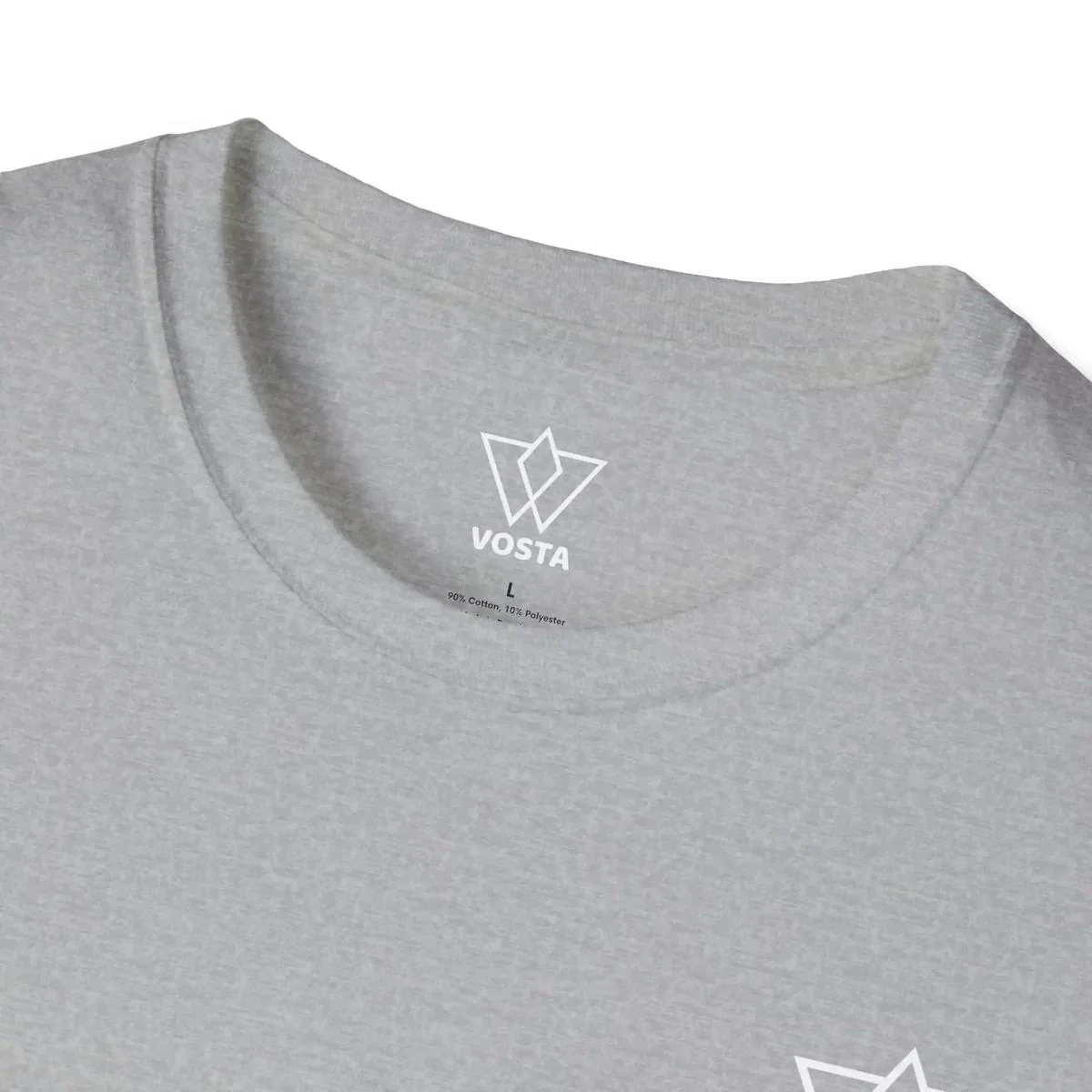 Vosta Black T-Shirt - Minimalist White Logo Tee - Image 17