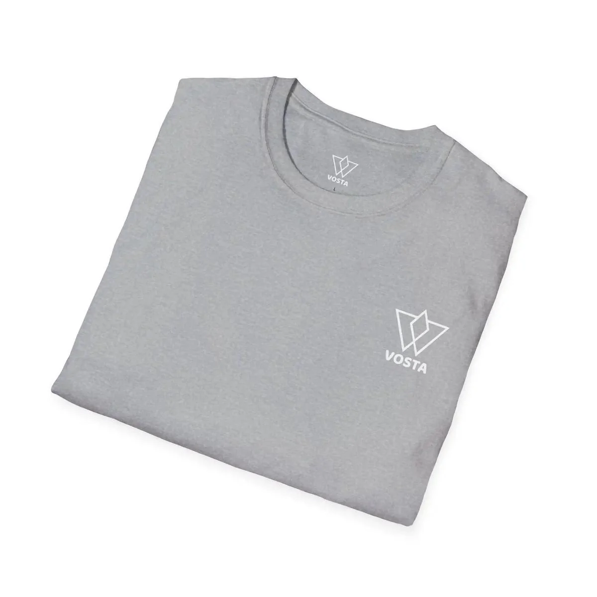 Vosta Black T-Shirt - Minimalist White Logo Tee - Image 18