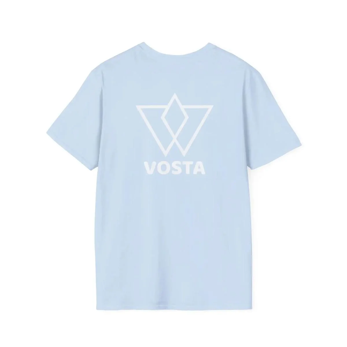 Vosta Black T-Shirt - Minimalist White Logo Tee - Image 28