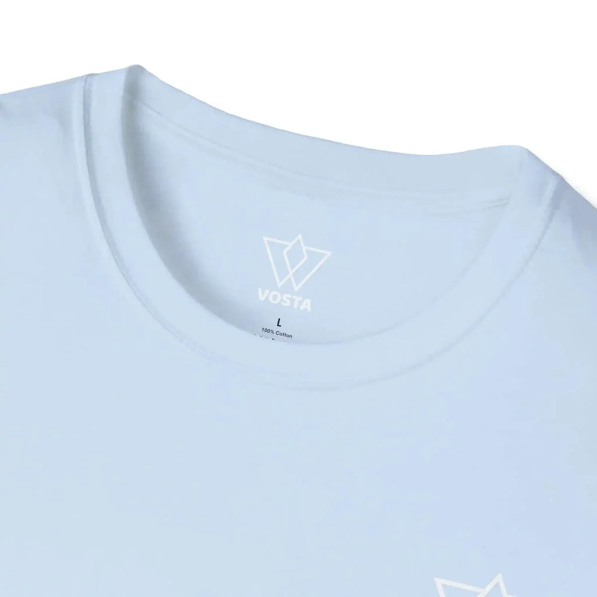 Vosta Black T-Shirt - Minimalist White Logo Tee - Image 29