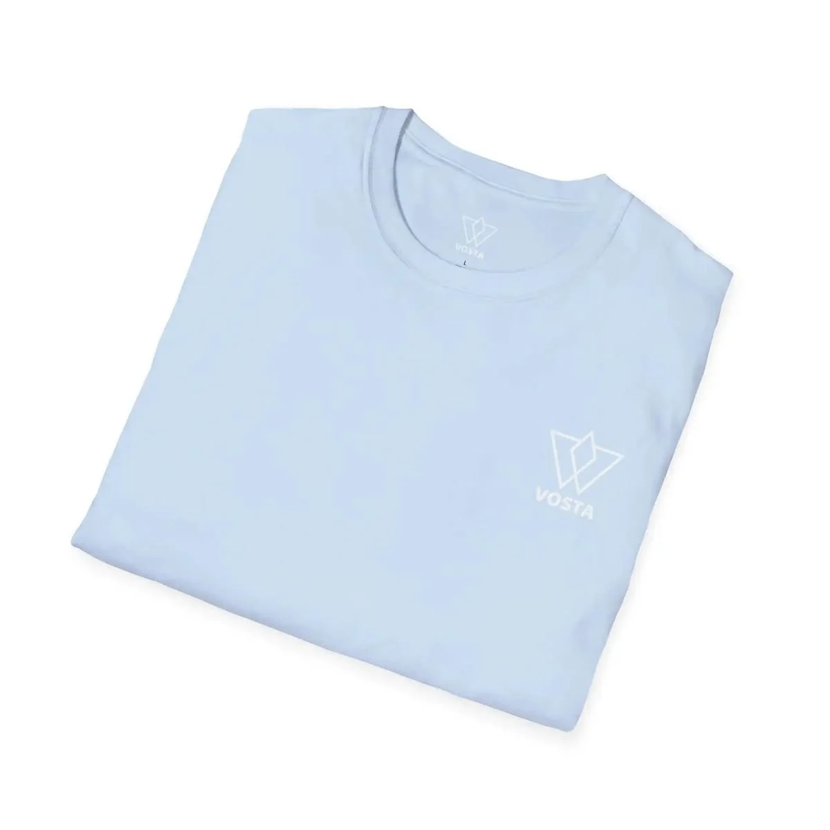 Vosta Black T-Shirt - Minimalist White Logo Tee - Image 30