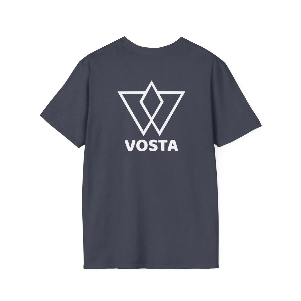 Vosta Black T-Shirt - Minimalist White Logo Tee - Image 37