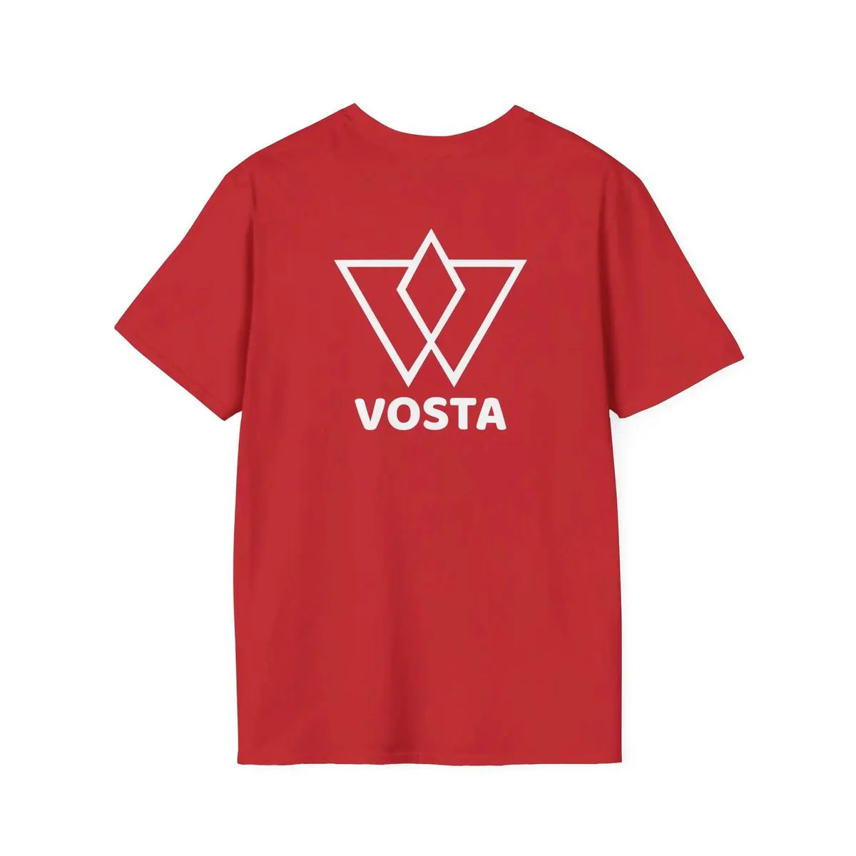 Vosta Black T-Shirt - Minimalist White Logo Tee - Image 40