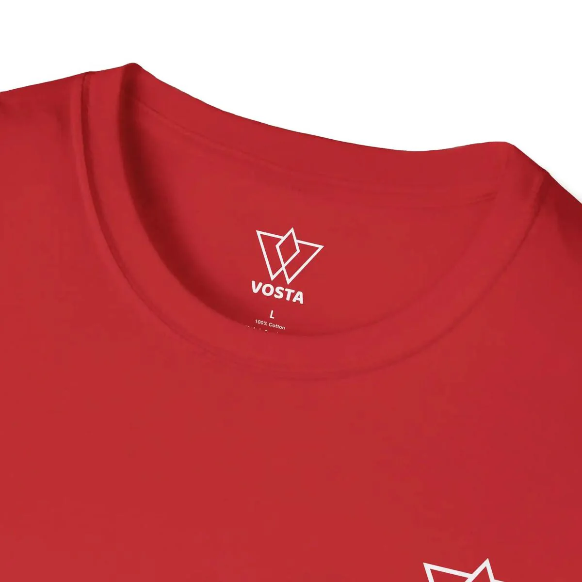 Vosta Black T-Shirt - Minimalist White Logo Tee - Image 41