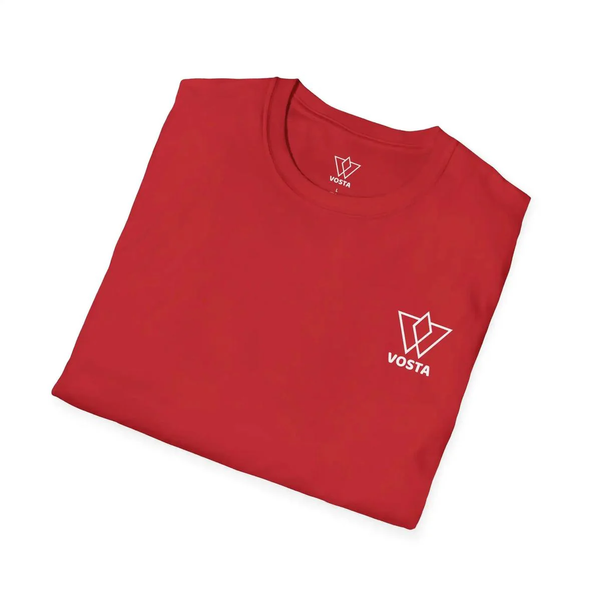 Vosta Black T-Shirt - Minimalist White Logo Tee - Image 42