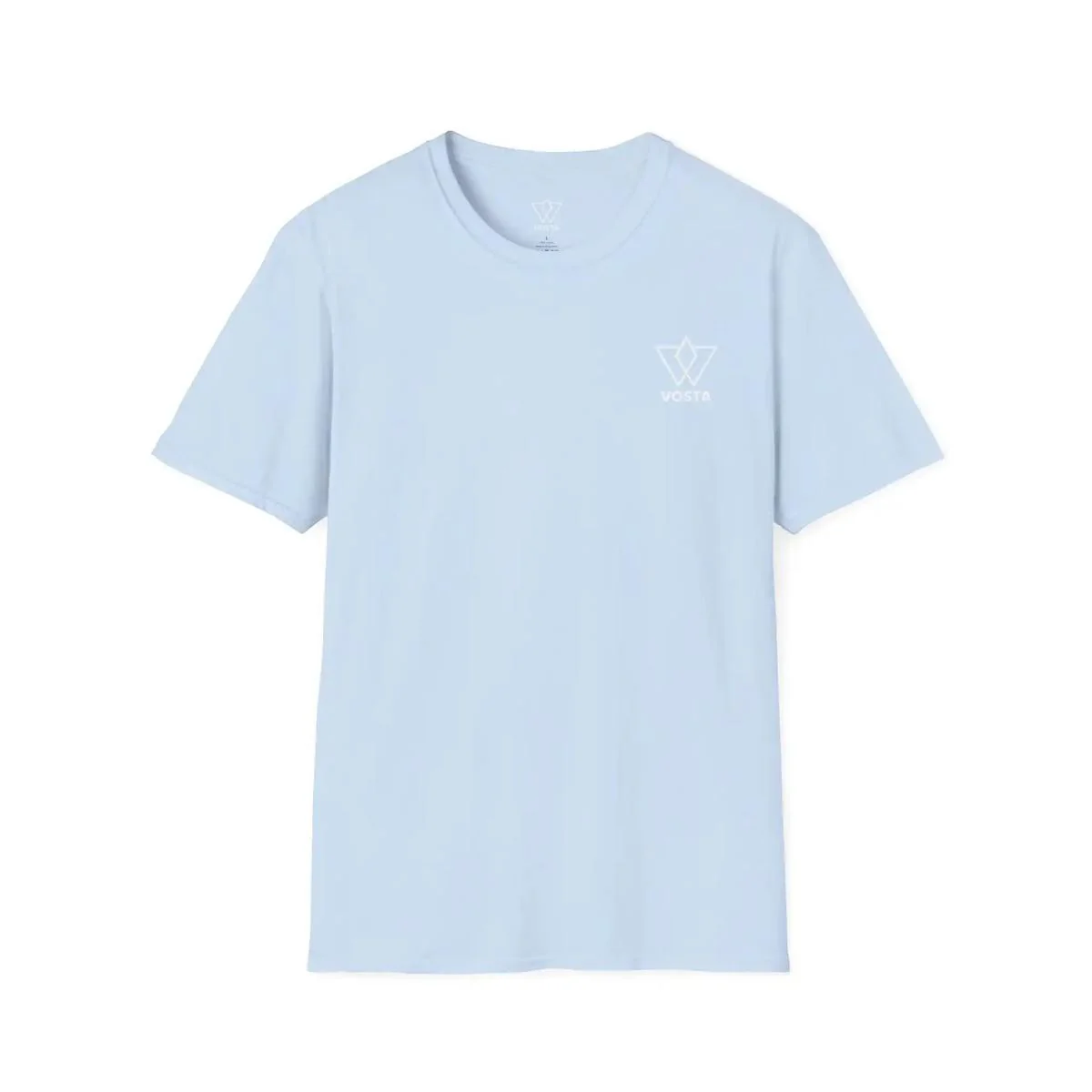 Vosta Black T-Shirt - Minimalist White Logo Tee - Image 6