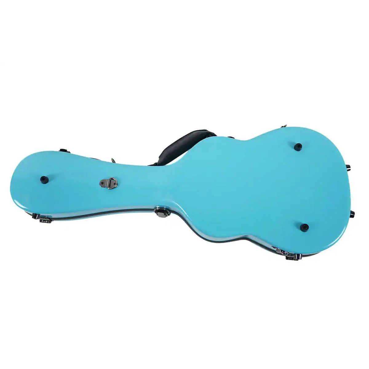 Vosta Blue Archtop Fiberglass Tenor Ukulele Hardshell Case - Image 3