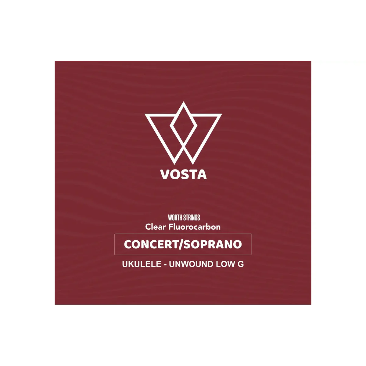 Worth Clear by Vosta Fluorocarbon Soprano/Concert Ukulele Strings - Unwound Low G