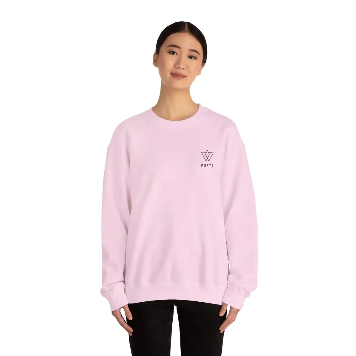 Vosta Crewneck Sweatshirt — Black Logo - Image 19